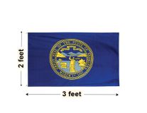 2'x3' Nebraska Nylon Outdoor Flag